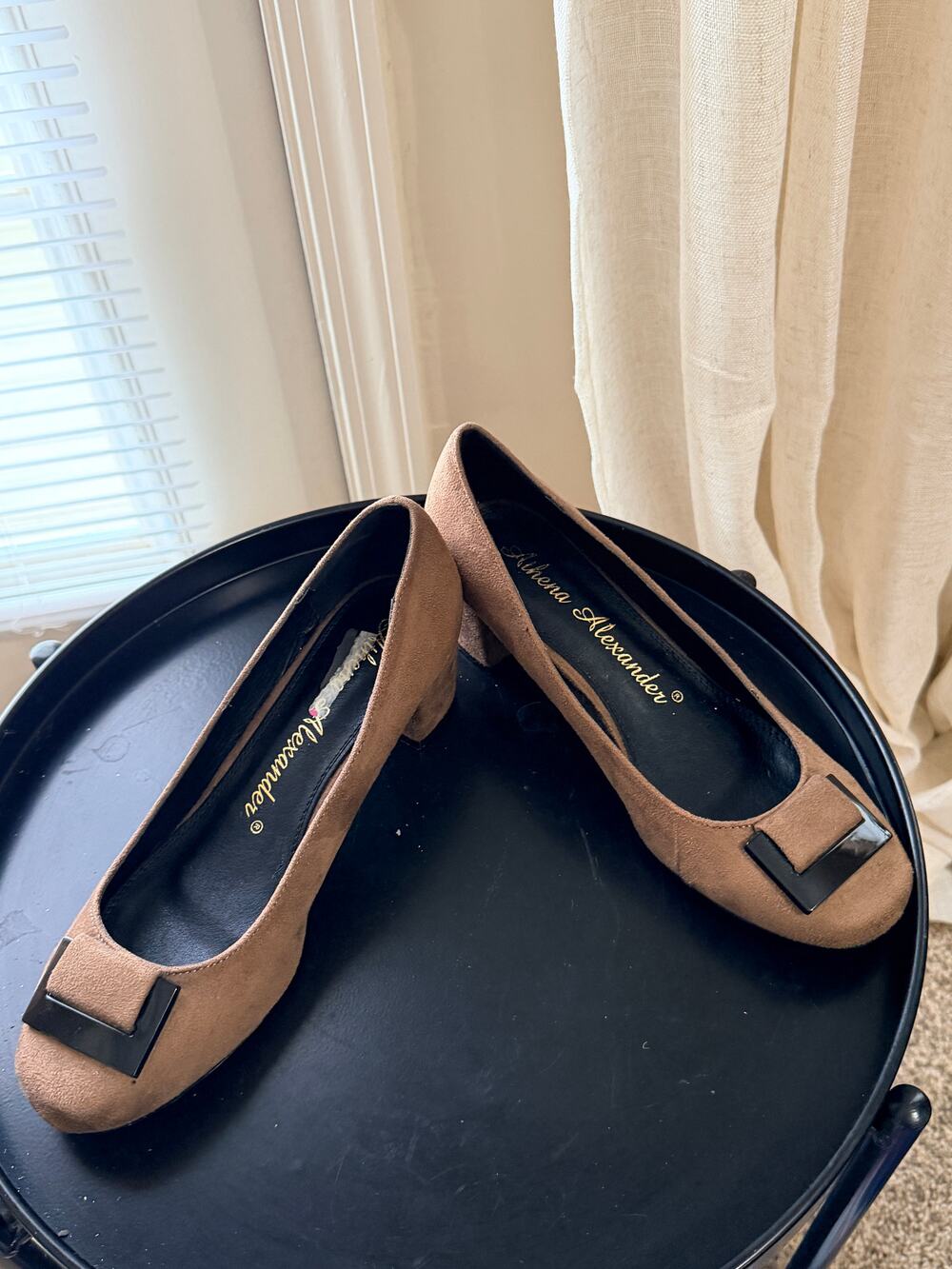 Athena Alexander block heel shoes NWOB 10